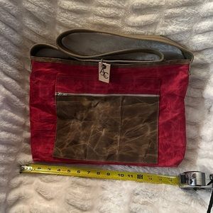 AC Handcrafted Waxed Canvas Messenger bag 16x10x3